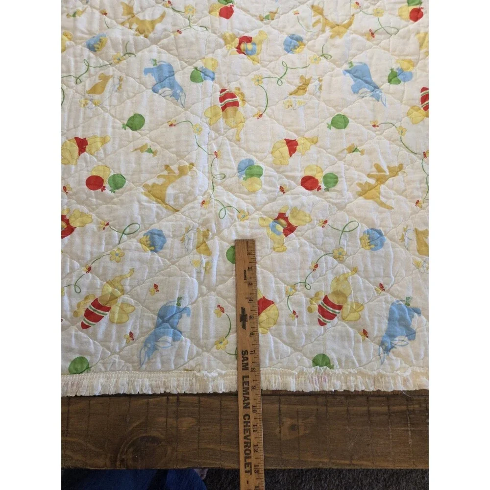 Vintage Winnie The Pooh Bed Crib Blanket